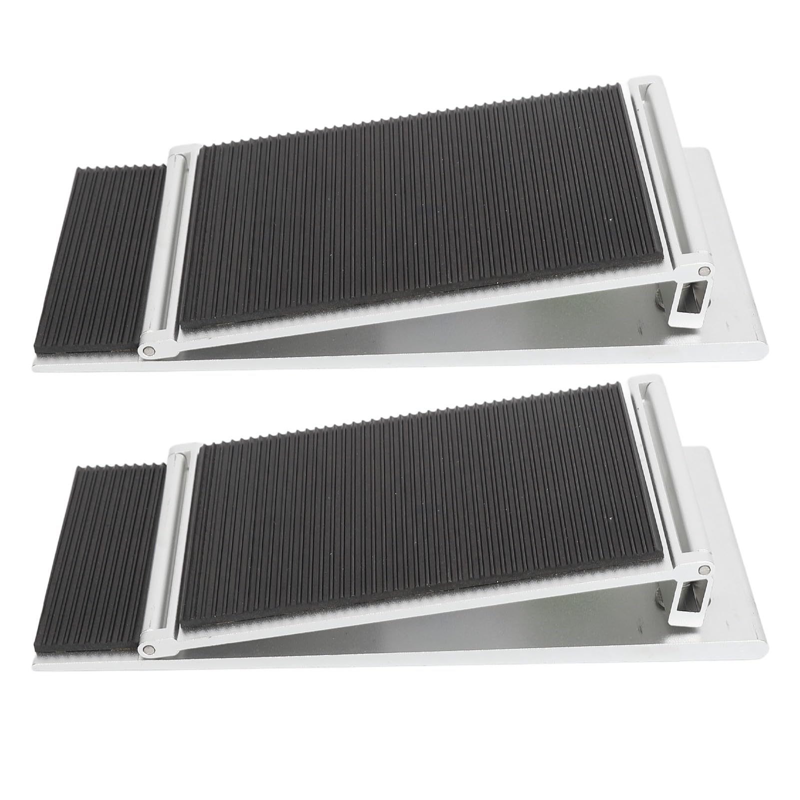 Photo 1 of 1 Pair Threshold Ramp, Wheelchair Entry Ramp, Aluminum Alloy Wheelchair Ramp, Adjustable Mobility Access Threshold Ramp for Home Bathroom