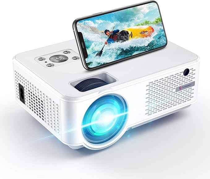 Projector Portable, Bomaker Mini Projector WiFi, Outdoor Projector for