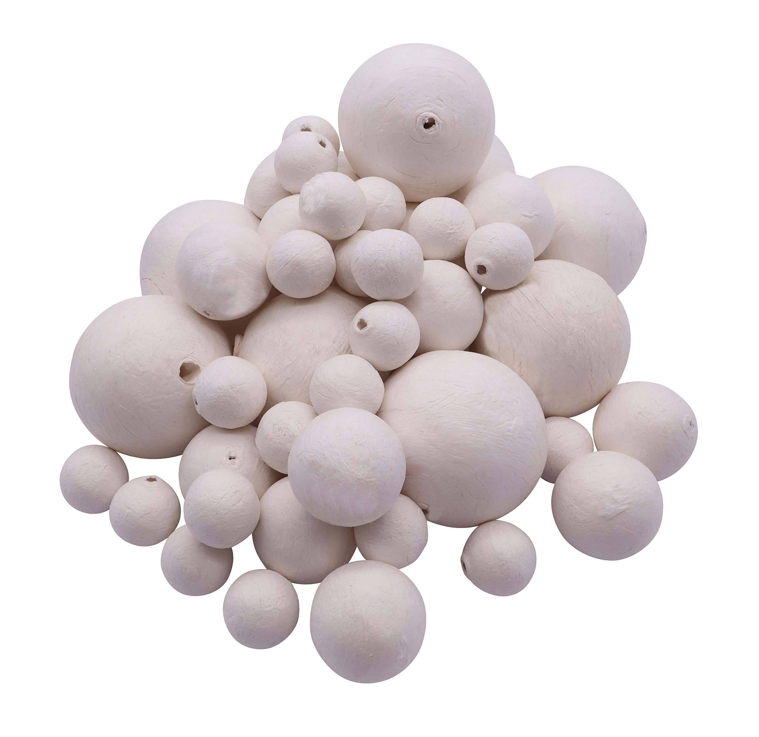 Craftplay Compressed Paper Balls | White | Choose a Pack Size | Paper Wadding Balls | Pack of 50 | 20mm Diameter