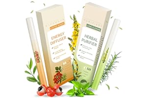 Mullein Herbal Diffuser Pen – Smokeless Inhaler for Quitting Smoking, Lung Cleansing with Mullein Thyme & Mint – Flavored Air