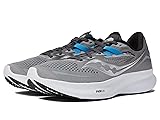 Saucony Men's Ride 15 Running Shoe, Alloy/Topaz, 10.5