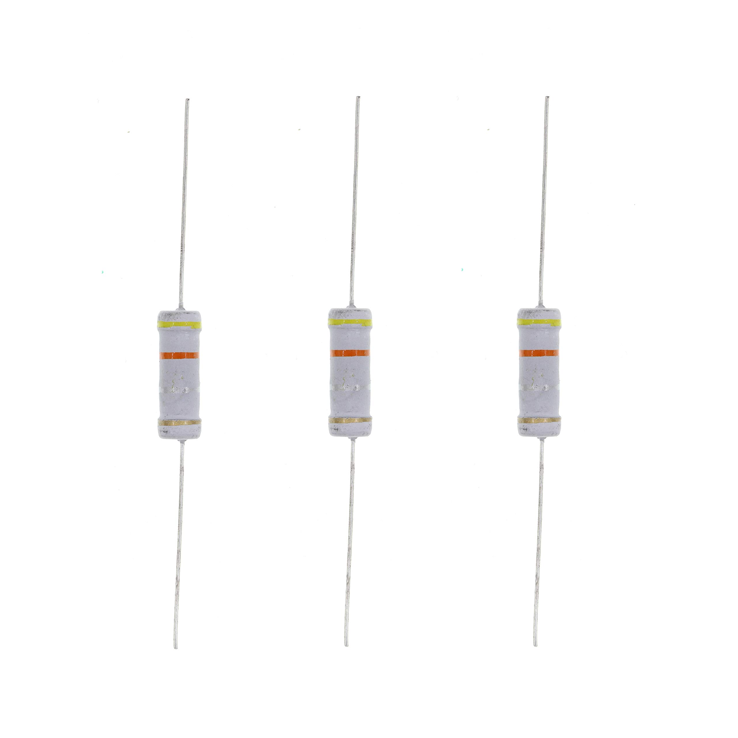 HUABAN 20PCS 3W 3 Watts 0R43 0.43 Ohm 5% Metal Oxide Film Resistor
