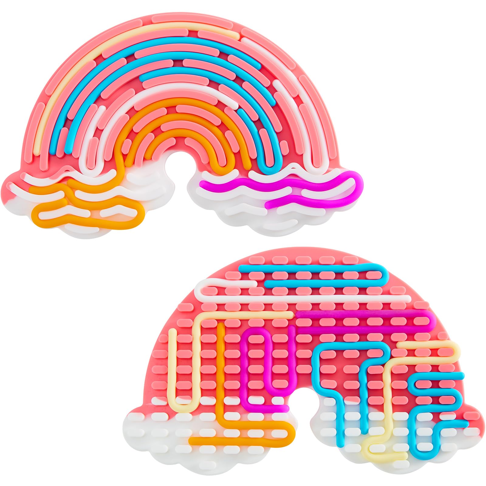 Clouds Sensory Activity Board, Fidget Board Sensory Board for Stress Relief, ADHD Fidget Toys Activity Board for Kids Adults, Sensory Toys Activity Board For Autism