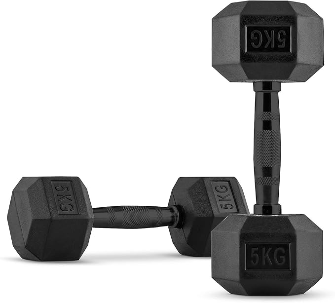 CapitalSports Hexbell Par de Pesas (recubiertas de Resistente Goma ...