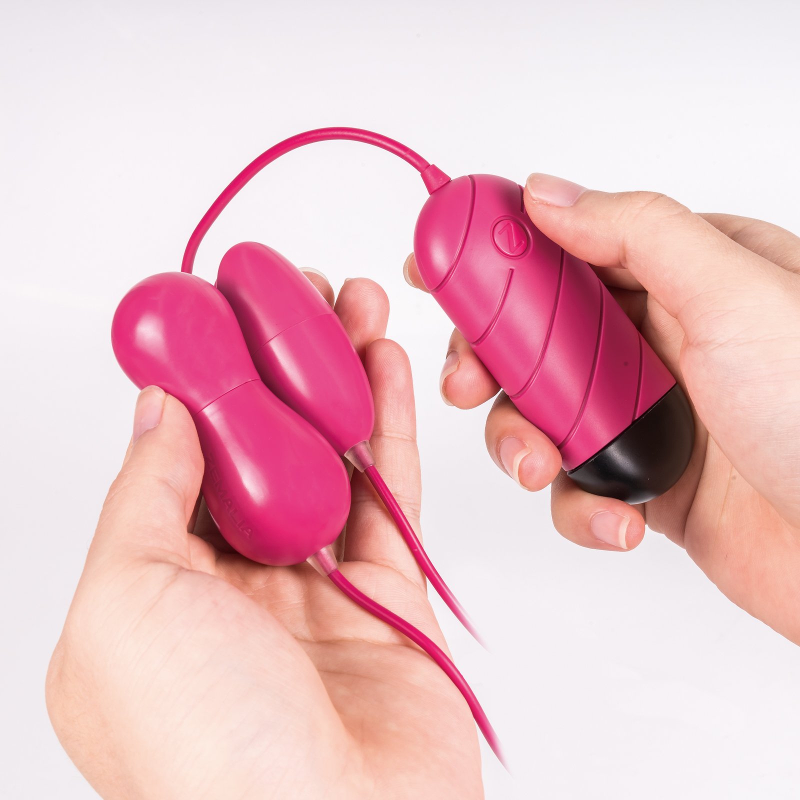 ZEMALIA Ada Double Egg Bullet Vibrators with Remote Control Easy Function Massager for Women or Couples