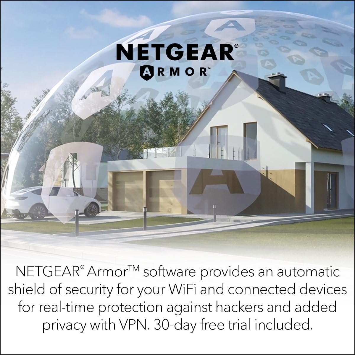 NETGEAR Orbi Whole Home Tri-Band WiFi 6 Mesh Network System (RBK852) – Router with 1 Satellite Extender -Security Features - Coverage Up to 5,000 sq. ft., 100 Devices - AX6000 (Up to 6Gbps)
