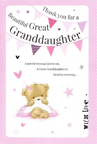 thank you for our beautiful granddaughter card
