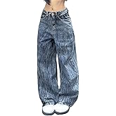 OYICAI Baggy Jeans for Women Wide Leg Denim Pants Fashion Loose Fit Y2k Relaxed Streetwear