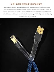 Viborg USB Printer Cable 1.6FT/0.5Meter Durable USB