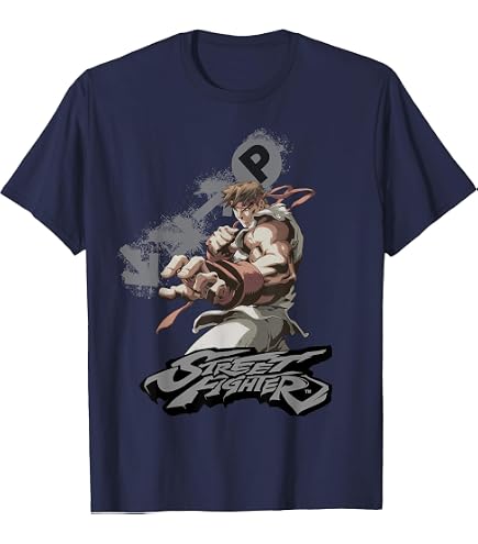 Amazon.com: Bioworld Street Fighter RYU T-Shirt Shirt-Small White