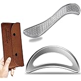 BYYDDIY Stainless Steel Muscle Scraper Tools Set,Scraping Massage Tools,Derma Edge Massage Tool & GuaSha Massage Scraper Tool (S_Mn)