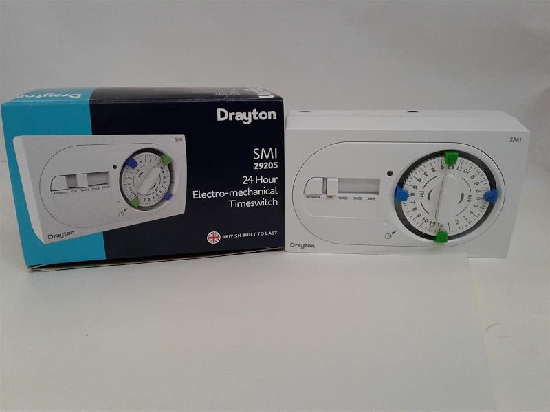 Drayton SM1 24 Hour Mechanical Single Channel Timeswitch for Combi Boilers