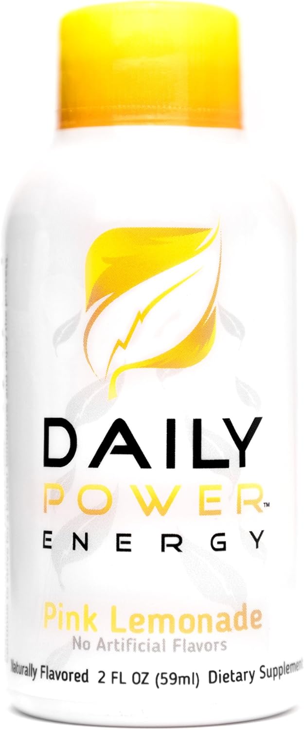 DailyPower Energy Shot - 220mg of Natural Caffeine - 12 Count (Blue Raspberry): Health & Personal Care
