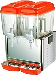 Hakka Commercial 2x12 Liter Bowl Refrigerated Beverage Dispenser