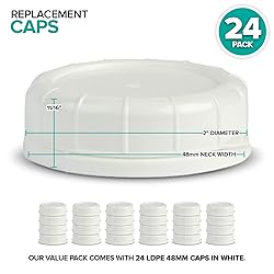 Replacement Caps for Stock Your Home Milk Bottles