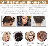 HQDA Hair Wax Stick & Pink Brush Set Edge Control Anti Frizz view 3