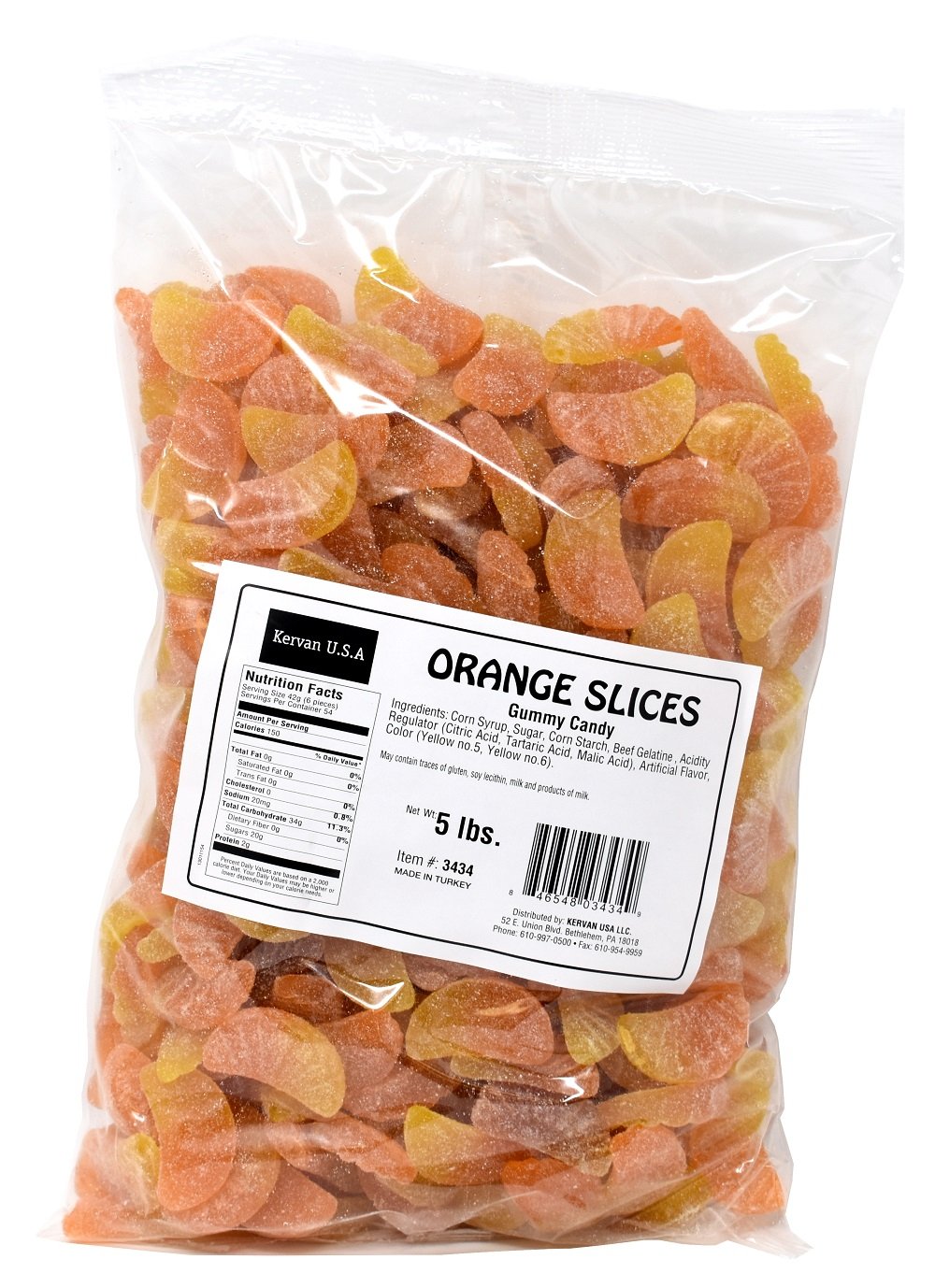Orange Slices Gummy Candy, 5 Lbs Grocery & Gourmet Food