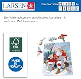 Larsen JUL7 Santa Claus Animals 32pc Boxless Tray Frame Jigsaw Puzzle view 5