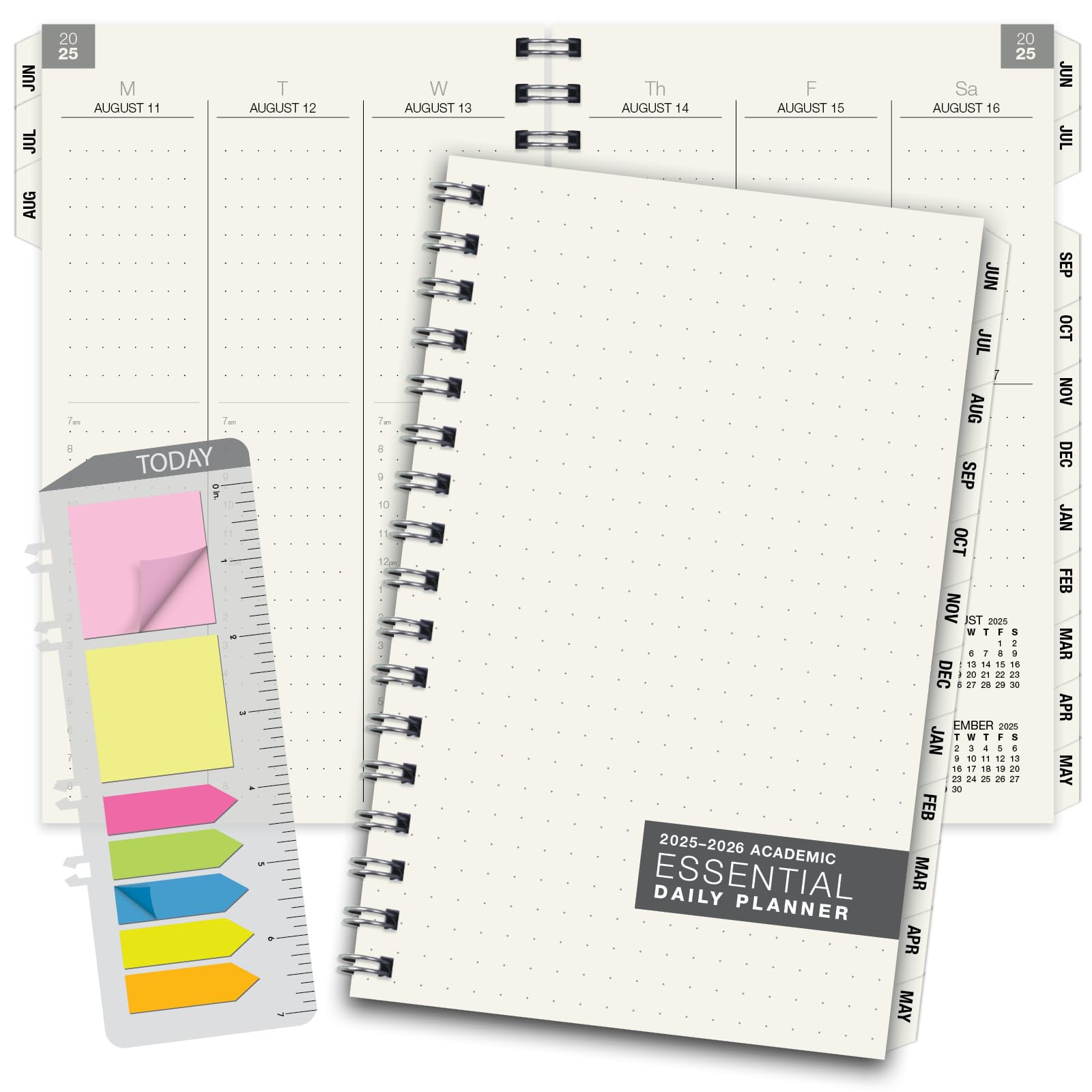Photo 1 of Global Printed Products Essential 5"x8" Monthly & Weekly 2025-2026 Planner - (5" x 8" - June 2025 Through July 2026)