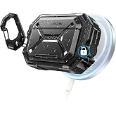 MOBOSI for AirPods Pro 3 Case IP68 Waterproof, Black | Case for iPods Pro 3, Compatible with MagSafe, Military Grade Protective Cover with Secure Lock, Keychain, Phone Stand (2025)