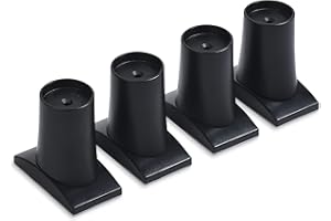 Wall Nanny Extender - 6 Inch Baby Gate Extension Kit (Made in USA) Extends Pressure Gates + Protects Walls + Stabilizes Gate - for Child, Pet & Dog Gates - Works on Stairs - Protector (4 Pack) Black