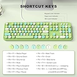 MOFII Wired Keyboard, Full Size USB Keyboard Plug