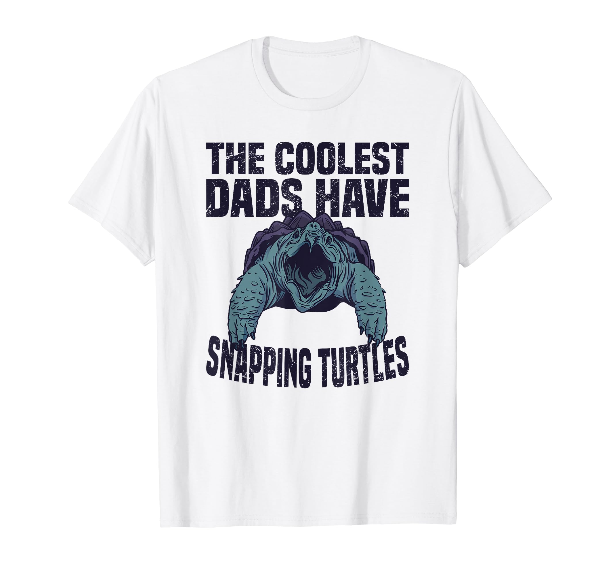 Alligator Snapping Turtle Dad Father Pet Turtle Reptile Fun T-Shirt