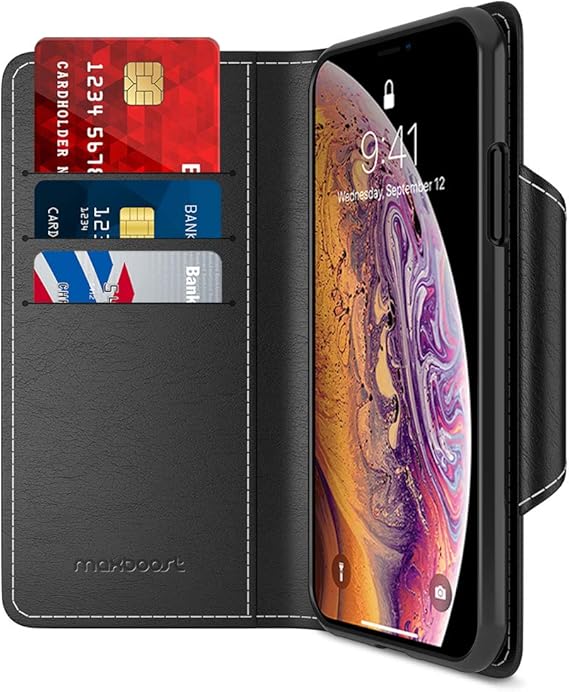 Maxboost Wallet Case Designed for Apple iPhone Xs Amazon.co.uk