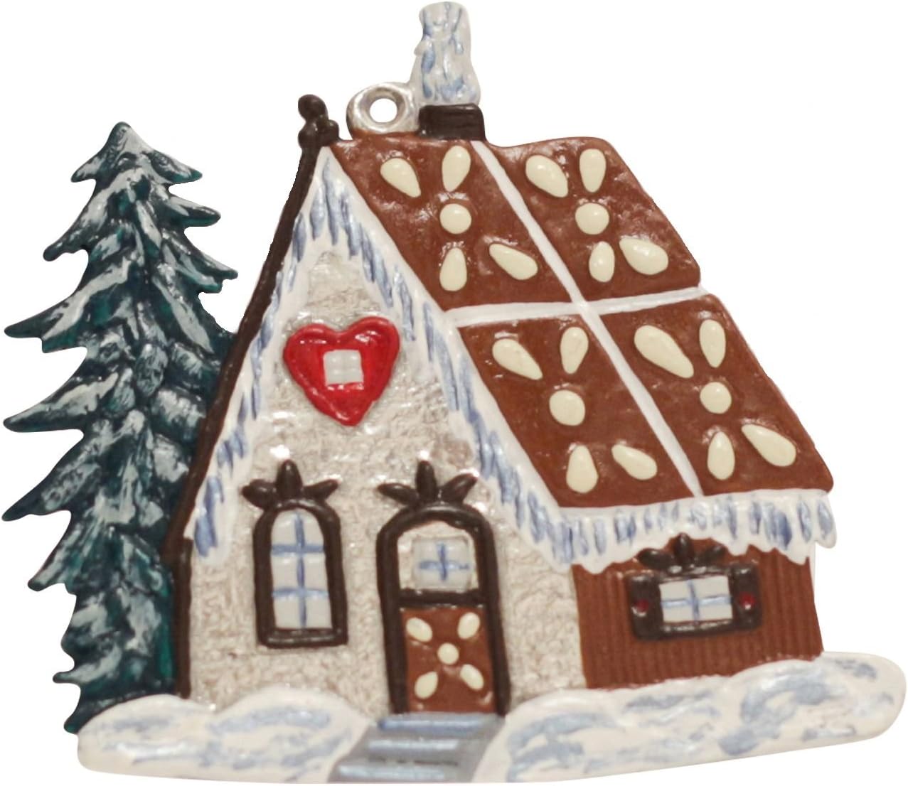 Amazon.de: Zinngeschenke Pfefferkuchenhaus von Hand bemalt aus Zinn