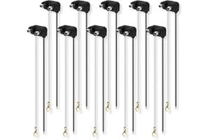 Ronybuy 10x Markers Wire Plug - 2 Wire Pigtail for Sealed Side Marker Tail Trailer Clearance Lights, 6" Long 2 Prong, Marker Lights Wiring Plug Fit 2" 2.5" Side Markers