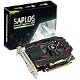 SAPLOS Radeon RX 550 Graphics Card, 4GB, GDDR5, 128-Bit, DisplayPort DVI-D HDMI, ITX Design, PC Video Card Gaming, 4K Output, Computer GPU, DirectX 12