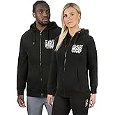 FXR Gladiator Hoodie Full Zip Hand Pockets Comfort Warm Casual Black/White