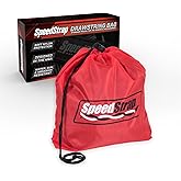 SpeedStrap Drawstring Strap Pouch Storage Bag for Ratchet Tie Downs, Lashing Straps, Towing Ropes and Recovery Straps up to 50', Store & Protect Accessories, Soft Nylon, Red