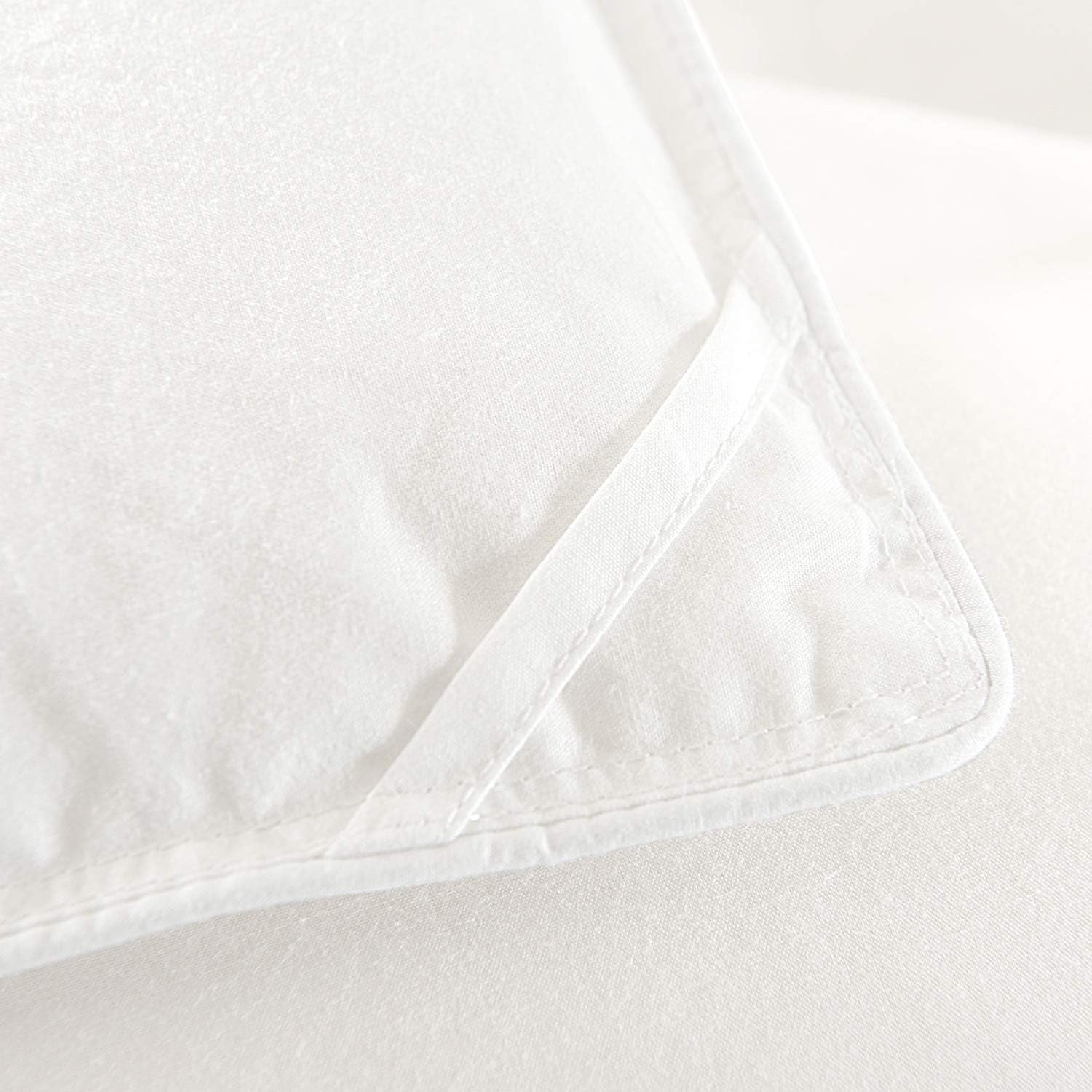 Downluxe Lightweight White Down Comforter King Size - Down Duvet Inserts,230 Thread Count 550+ Fill Power,100% Cotton Shell Down Proof with Tabs: Home & Kitchen