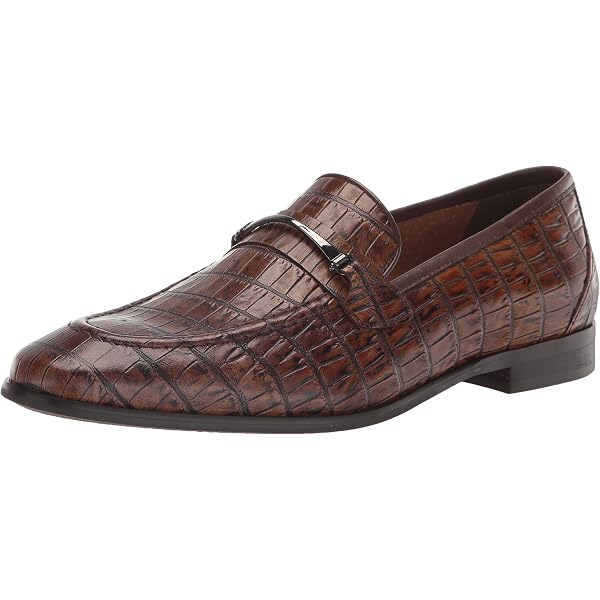 NEW in Box Stacy Adams Mens Sz 9 leather loafer croc design coco color luxury Stacy Adams Crocodile Shoes | eBay main image 4