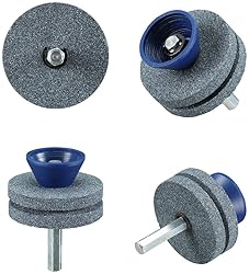 Beeiee Lawn Mower Blade Sharpener, Double Layer