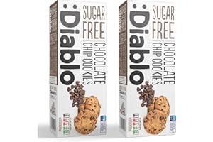 Diablo Chocolate Chip Cookies |Sugar Free | Sweetened with Maltitol (Pack of 2)