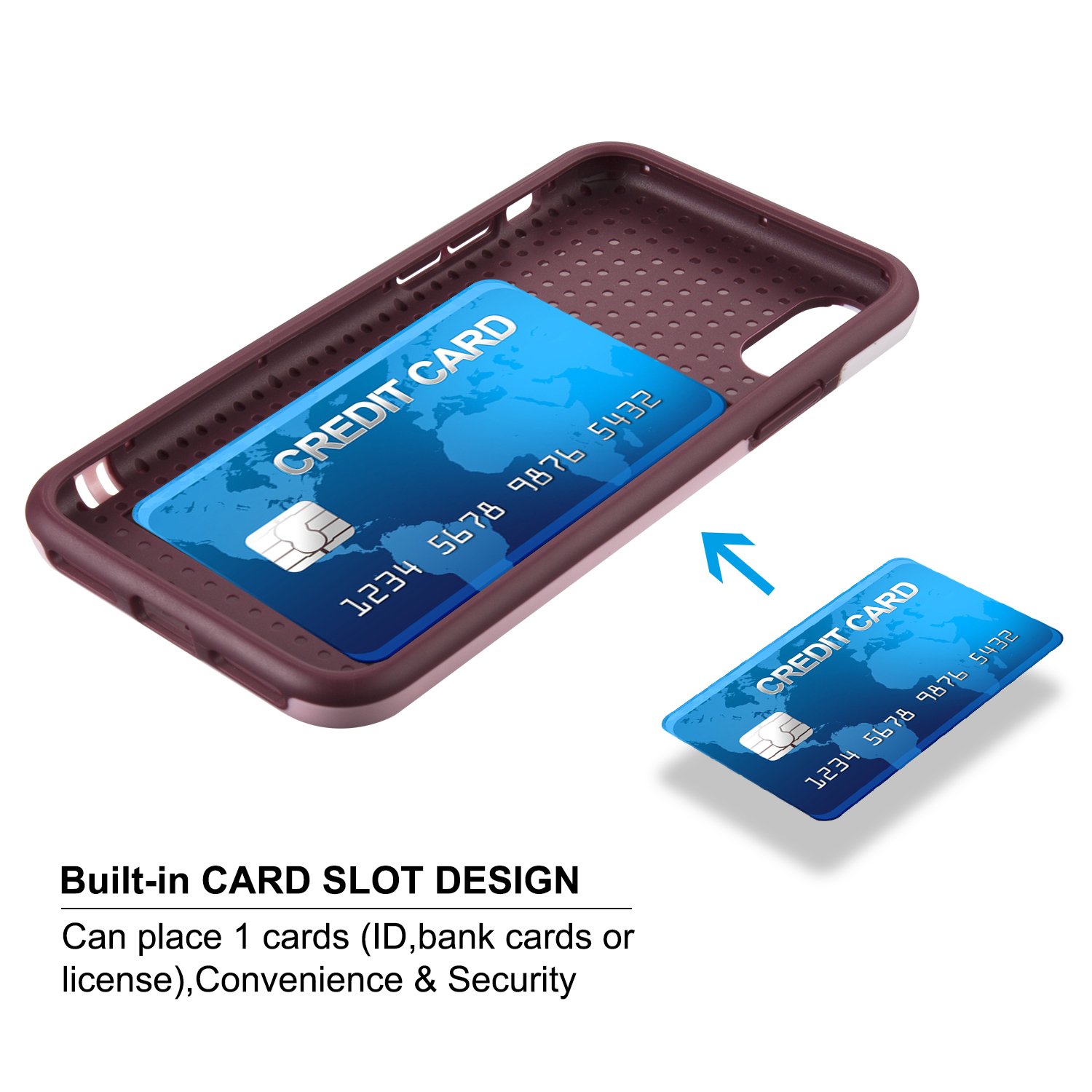 iPhone X Case,CLONG iPhone X 10 Case Flexible Durable Shock-Absorption Protective Case Ultra Impact 3 Color Bumper Cover Slim Hybrid Soft TPU & Hard PC Cases for Apple iPhone X 5.8\