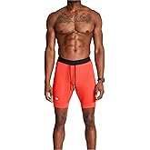 WOLACO Sprint Half Tight Compression Shorts with Phone Pocket for Men