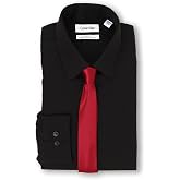 Calvin Klein Men's Slim Fit Non-Iron Herringbone Dress Shirt