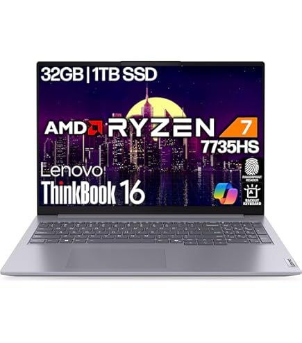 Amazon.com: Lenovo ThinkBook 16 G7 Business Laptop, 16” FHD+
