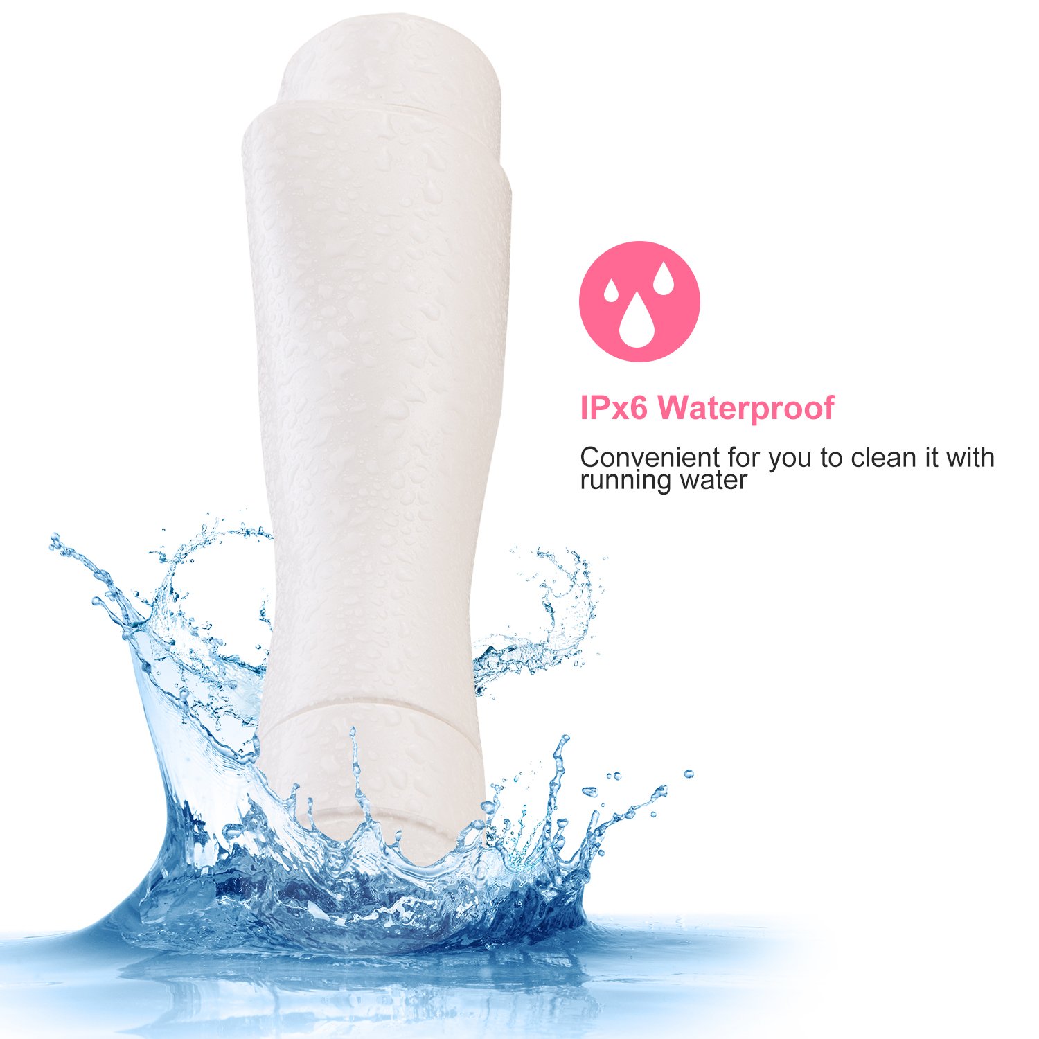 Tobeape Facial Hair Removal for Women, Waterproof Electric Painless Hair Remover Trimmer for Face Facial Armpit Upper Lip Chin Bikini Line Area Arm Leg, Built-in LED Light