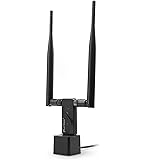 Panda Wireless PAU09 N600 Dual Band (2.4GHz and 5GHz) Wireless N USB Adapter W/ Dual 5dBi Antennas - Windows XP/Vista/7/8/8.1/10, Mint, Ubuntu, openSUSE, Fedora, CentOS, Kali Linux and Raspbian