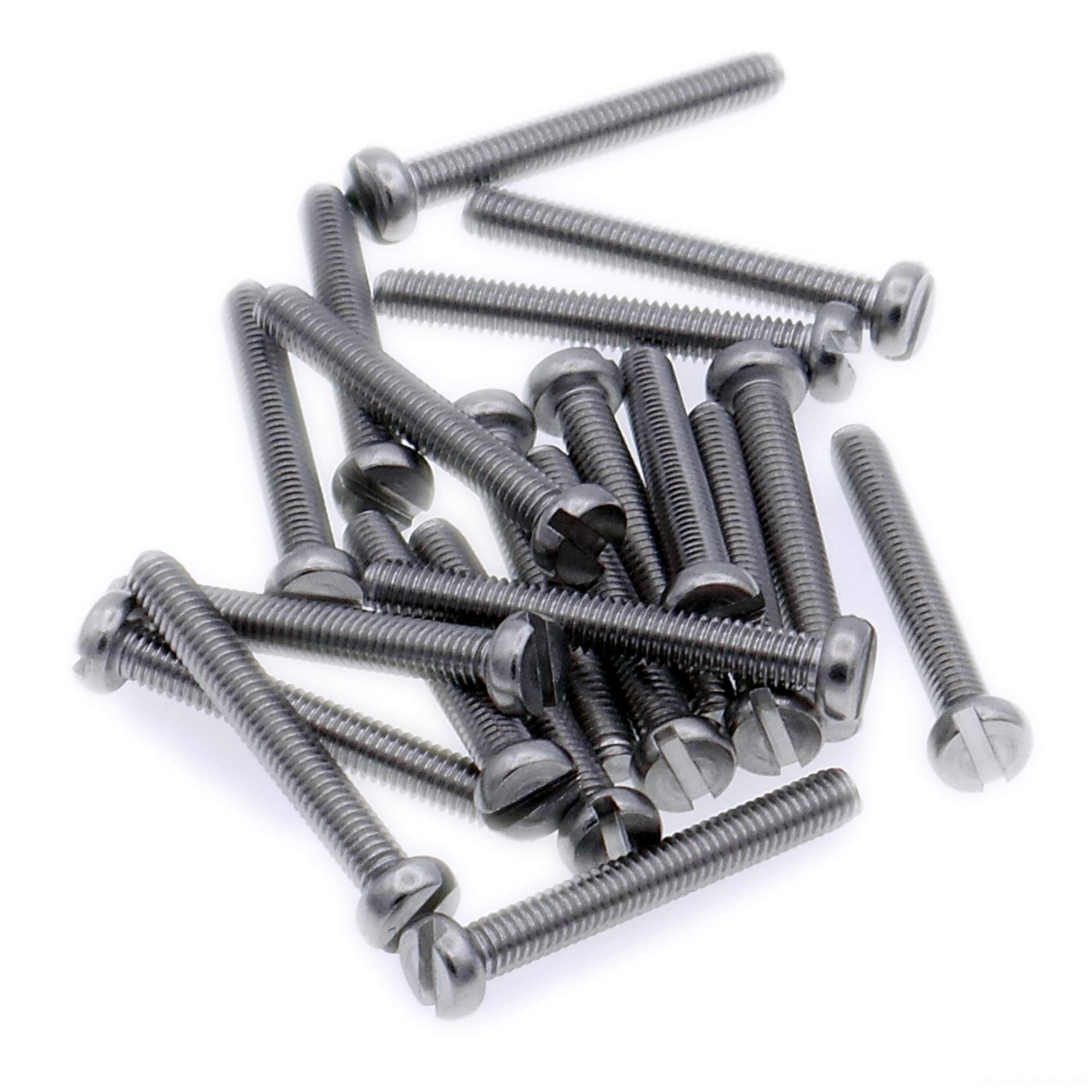 M4 (4mm x 40mm) Slot Cheese Machine Screw (Bolt) - Stainless Steel (A2) (Pack of 20)