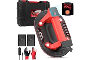 DEWINNER 10" Electric Vacuum Suction Cups Lifter, Heavy Duty Suction Cup with Digital Display, 440 Lbs Load, Automatic Vacuum