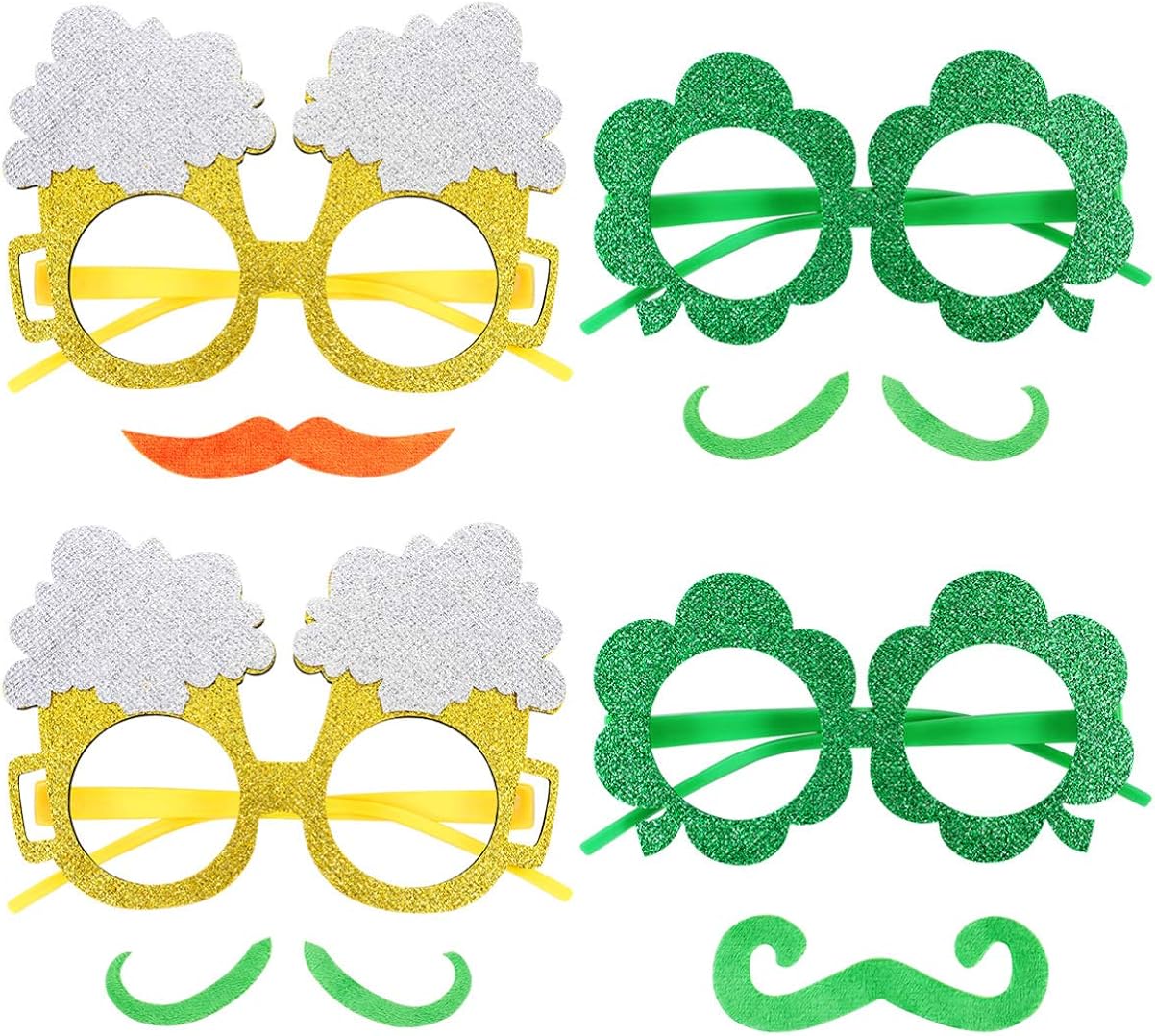 fake mustache glasses