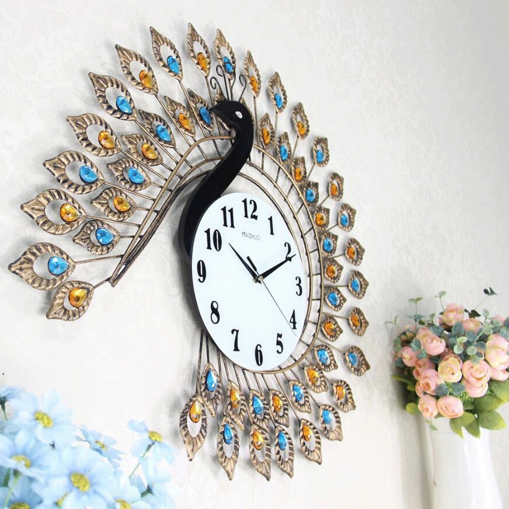 正規激安 Txxm モダン時計の壁時計居間ヨーロッパのファッションミニマリストクリエイティブクォーツ時計ベッドルームミュート時計掛けテーブル B07f746gvj Studioweb Com