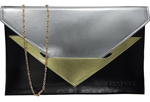 silver clutch amazon