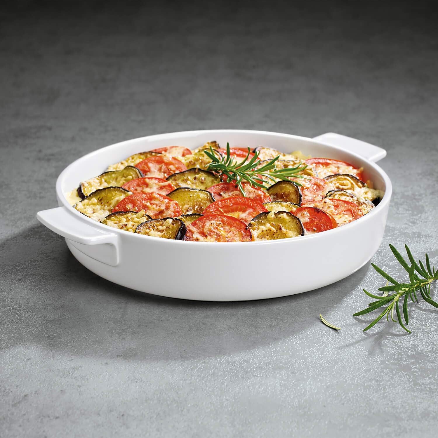 Villeroy & Boch Clever Cooking Round Baking Dish, 28 cm, Premium Porcelain, White - Image 3