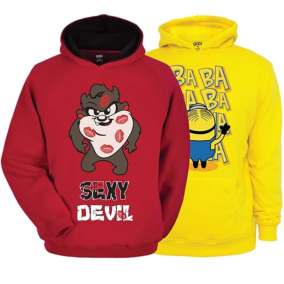 red and yellow hoodie